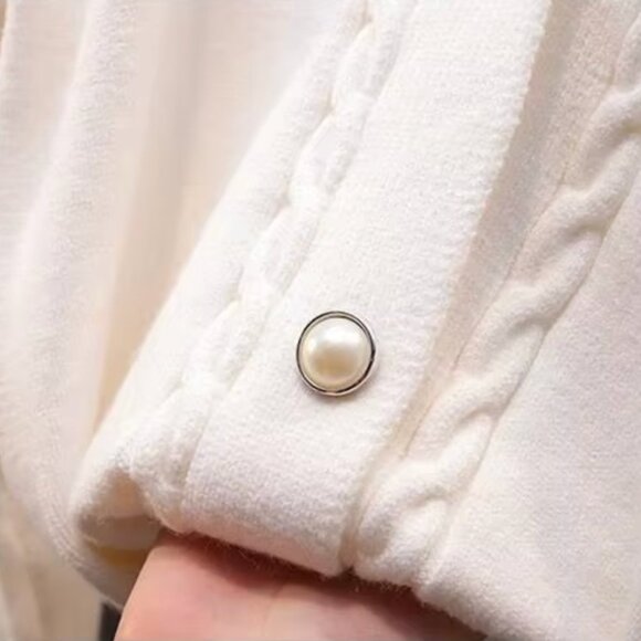 Braided Pink Cardigan - Picture 5 of 12